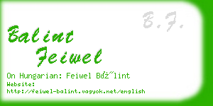 balint feiwel business card